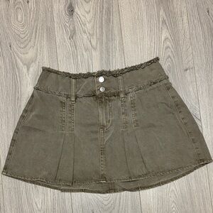 Garage Olive Green Women's Skirt